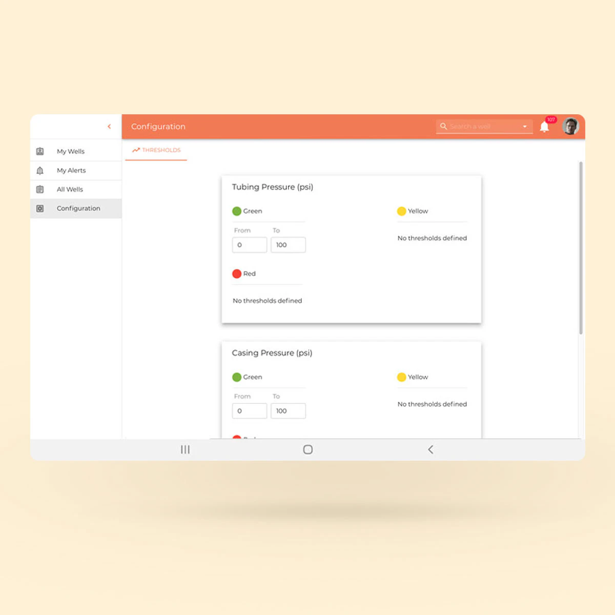 screenshot of Well Manager